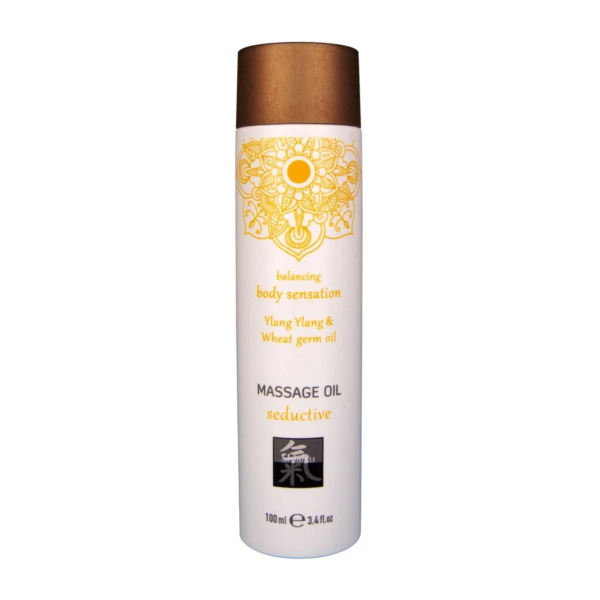 Olej masážní HOT Shiatsu seductive Ylang Ylang & Wheat Germ oil 100 ml
