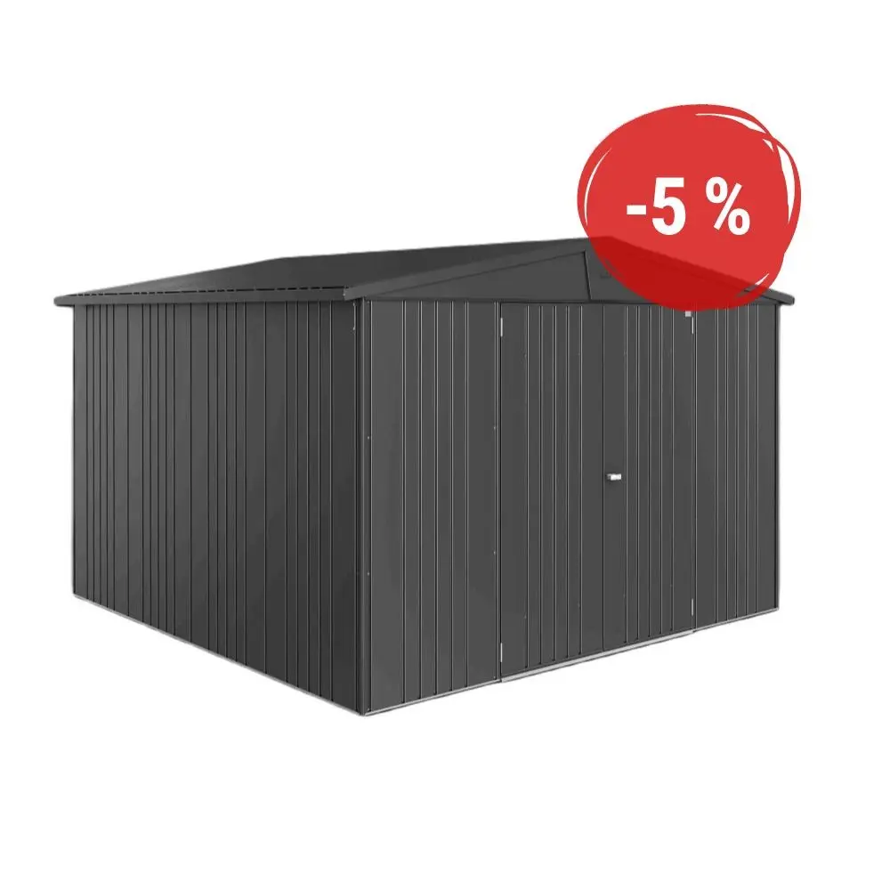 Biohort Zahradní domek BIOHORT Europa 7 - 316 × 300 cm (tmavě šedá metalíza)