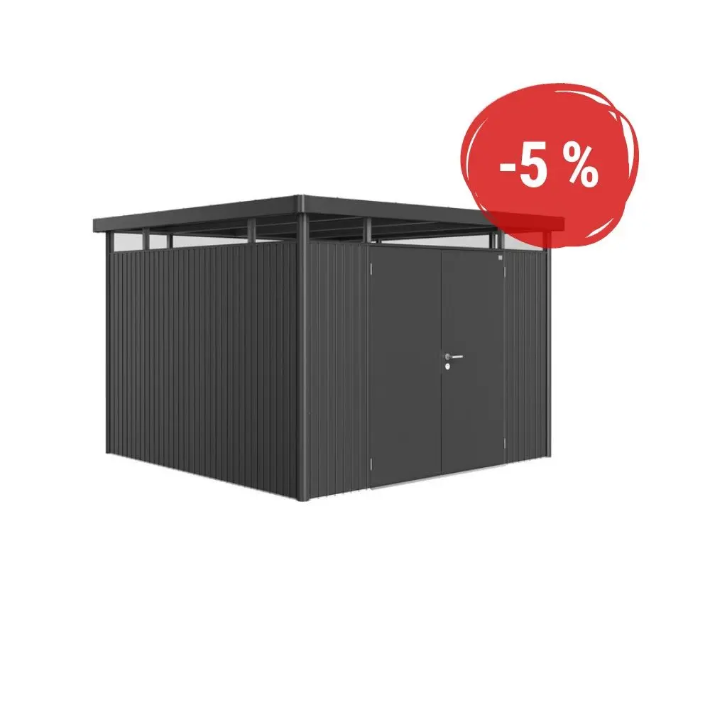 Biohort Zahradní domek BIOHORT Highline H6 duo 315 × 315 cm (tmavě šedá metalíza)