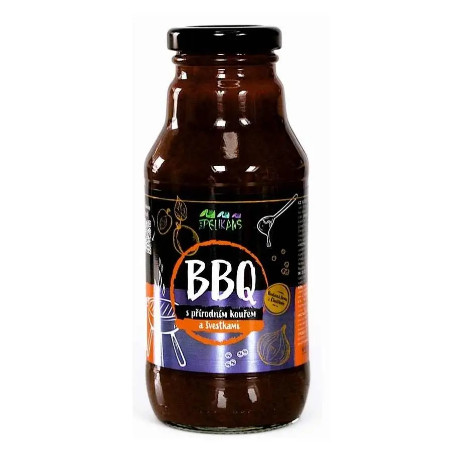 BBQ omáčka s přírodním kouřem a švestkami 360g