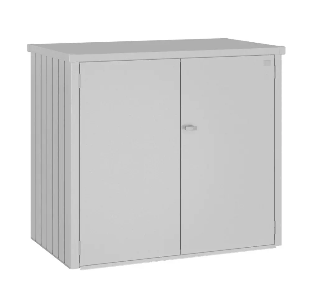 Biohort Box na popelnice Alex Duo stříbrný 148 x 88 x 129,5 cm