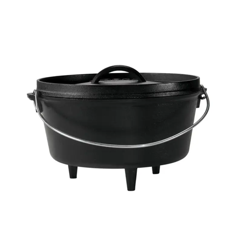 Litinový outdoorový hrnec Lodge 4,7 l s poklicí (Camp Dutch Oven)