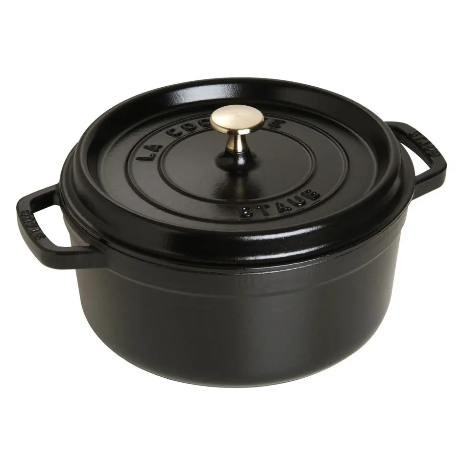 Litinový hrnec Staub 24 cm, černý