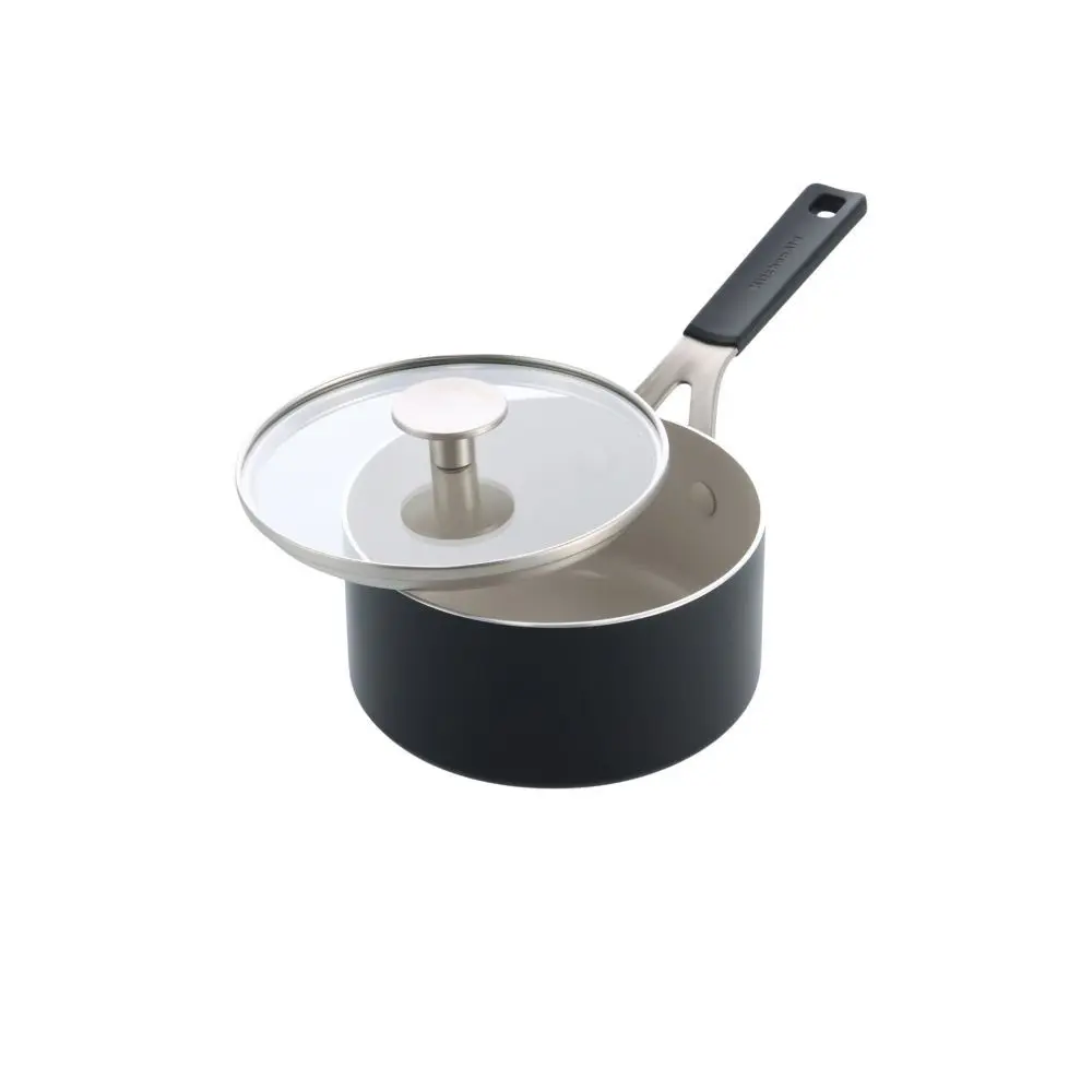 Rendlík s poklicí KitchenAid Aluminium Coloured 16 cm, matná černá