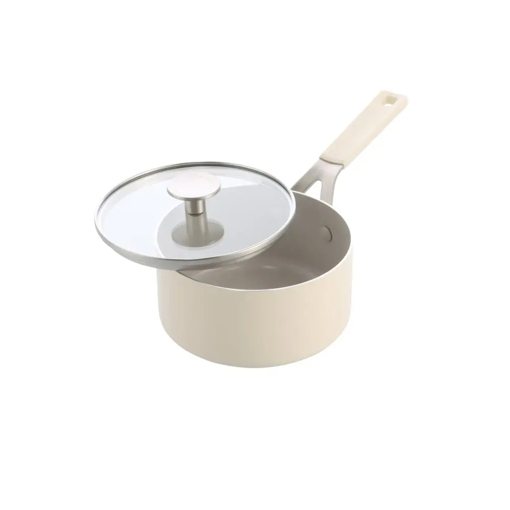 Rendlík s poklicí KitchenAid Aluminium Coloured 16 cm, mandlová