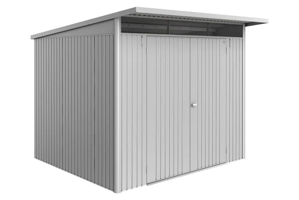 Biohort Zahradní domek BIOHORT Avantgarde ECO A6 duo 260 × 220 cm (stříbrná metalíza)