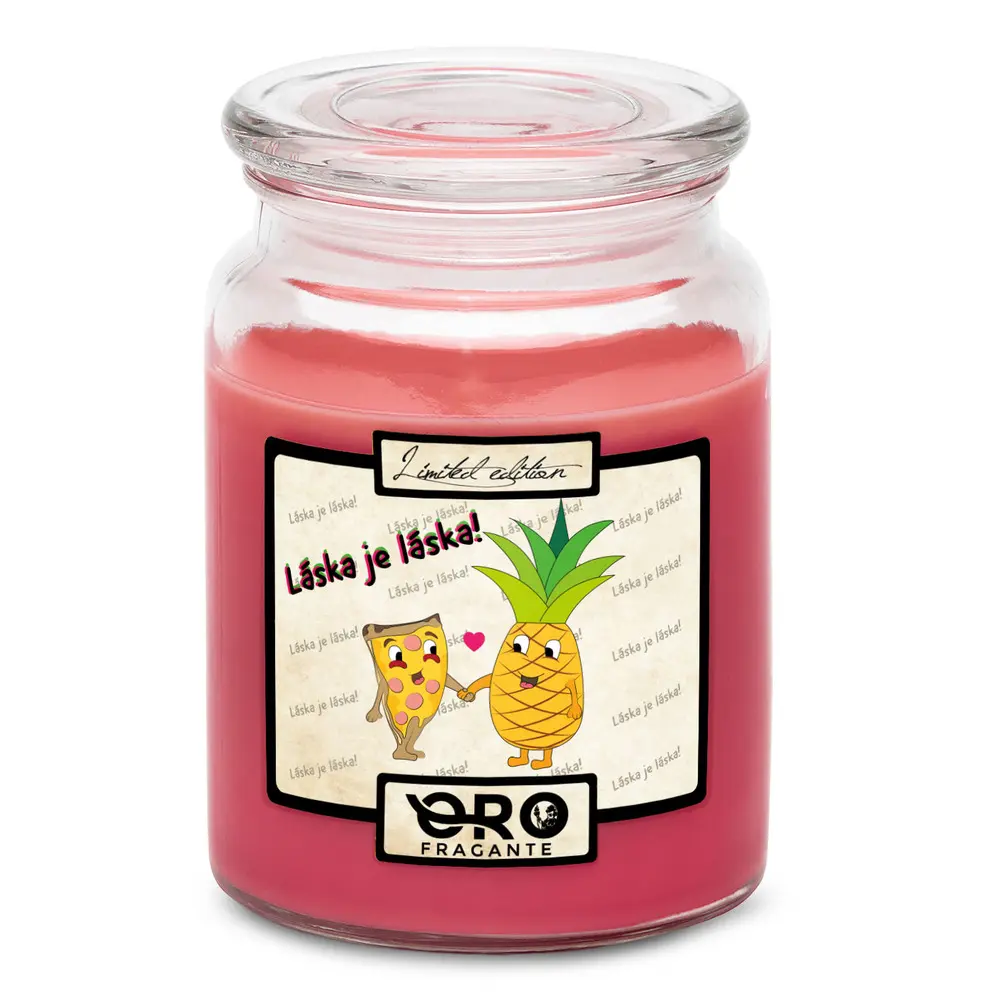 Svíčka Láska je láska (Vůně svíčky: Višně v čokoládě)
