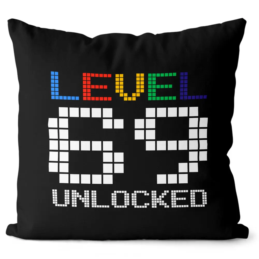 Polštář Level unlocked (Velikost: 55 x 55 cm, věk: 69)