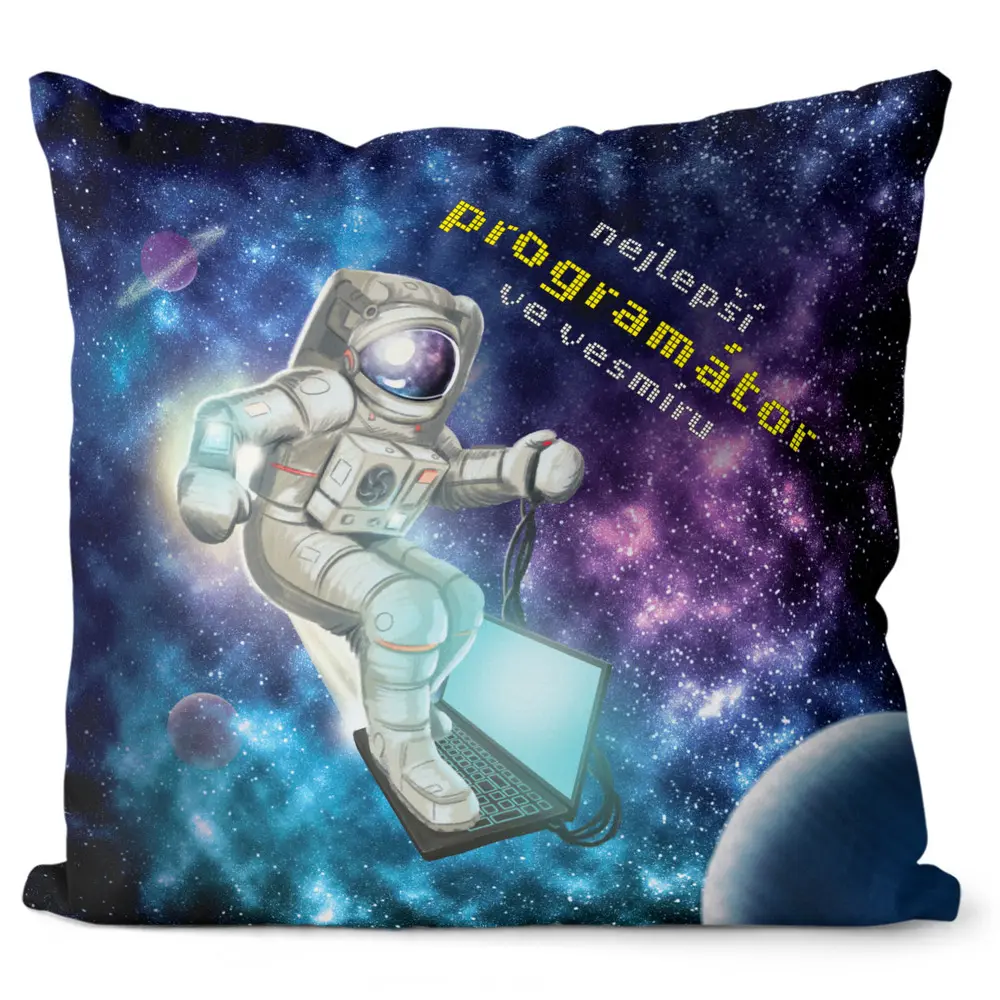 Polštářek Nejlepší programátor / programátorka (Velikost: 40 x 40 cm, Typ: pro muže)
