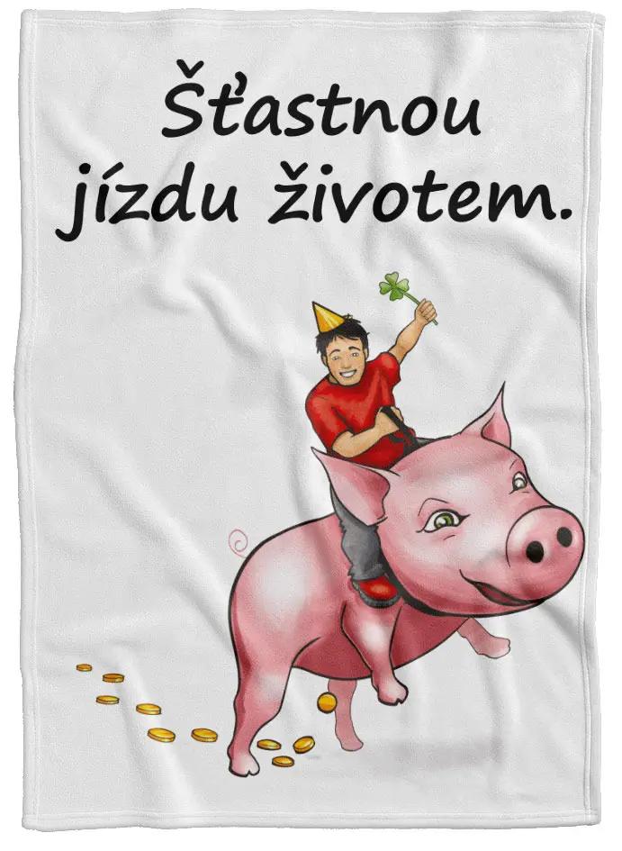 Deka Šťastnou jízdu (Podšití beránkem: