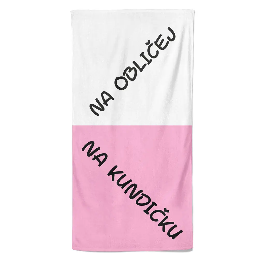 Osuška Na obličej a na kundičku (Velikost osušky: