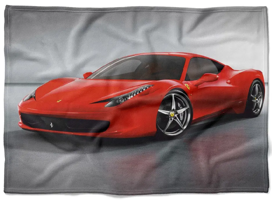 IMPAR Fleecová deka Ferarri 150x120 cm (Rozměr : 200 x 140 cm, Podšití beránkem: NE)