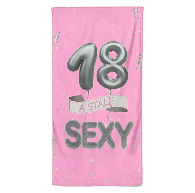 Osuška Stále sexy – růžová (věk: 18, Velikost osušky: 100x170cm)