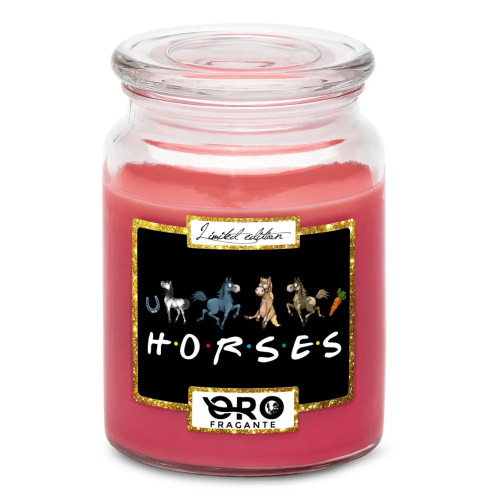 Svíčka Horses (Vůně svíčky: Višně v čokoládě)