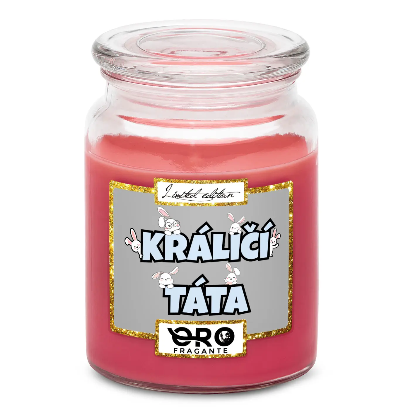 Svíčka Králičí táta (Vůně svíčky: Višně v čokoládě)