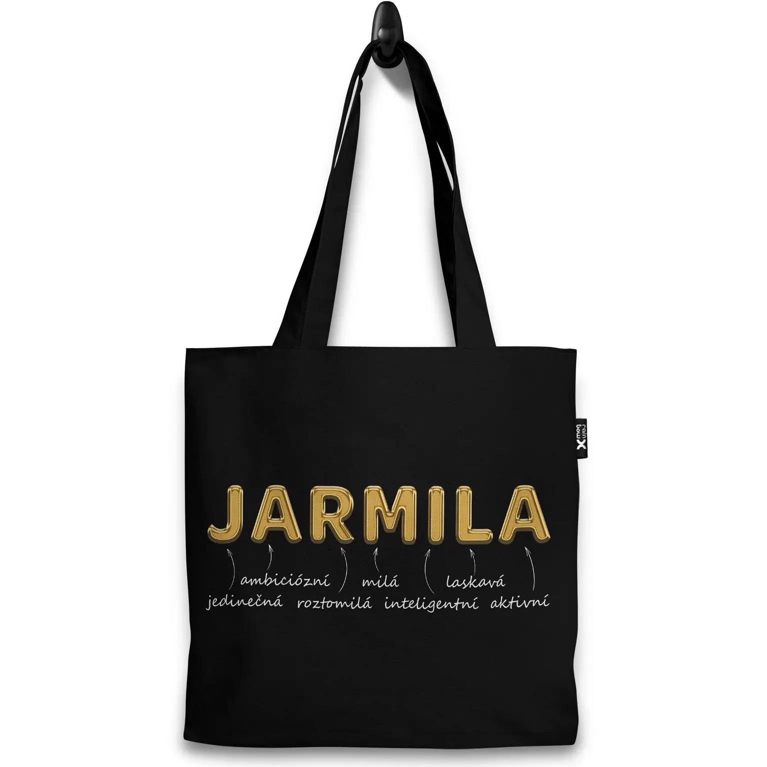 Taška Ženská jména – GOLD (Výběr jména) (Jméno: Jarmila)