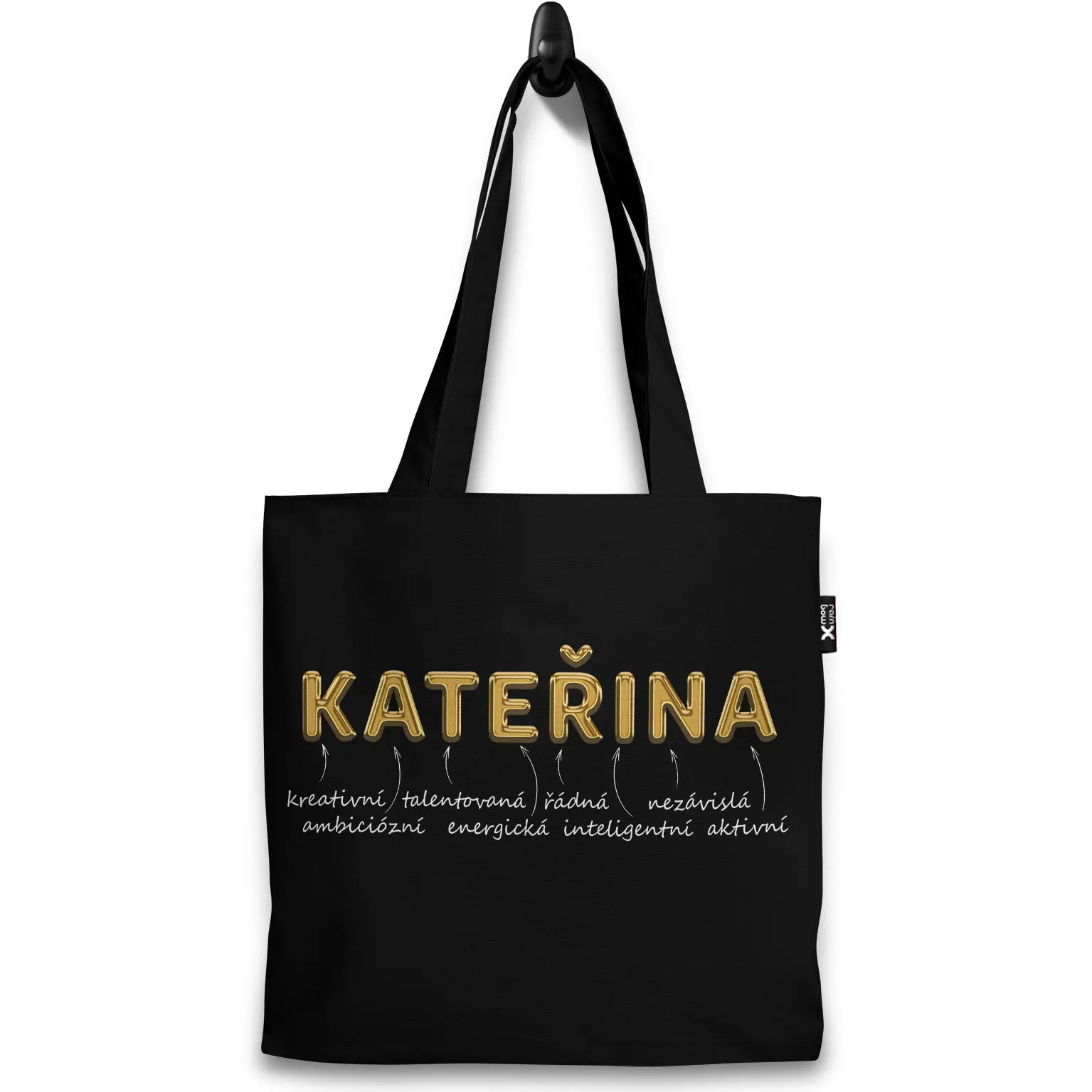 Taška Ženská jména – GOLD (Výběr jména) (Jméno: Kateřina)