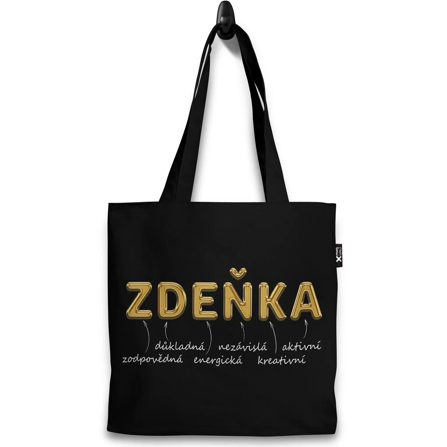 Taška Ženská jména – GOLD (Výběr jména) (Jméno: Zdeňka)