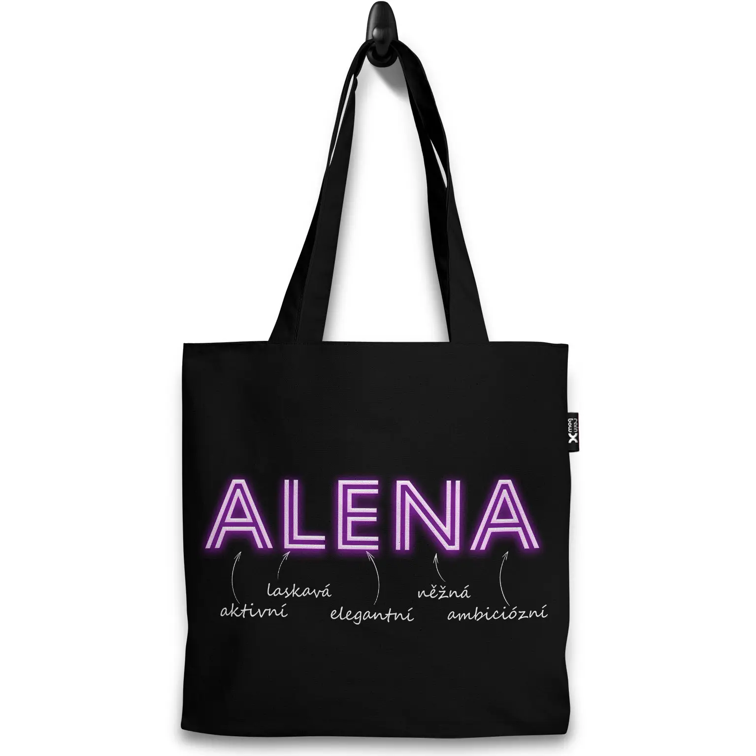 Taška Ženská jména – NEON (Výběr jména) (Jméno: Alena)