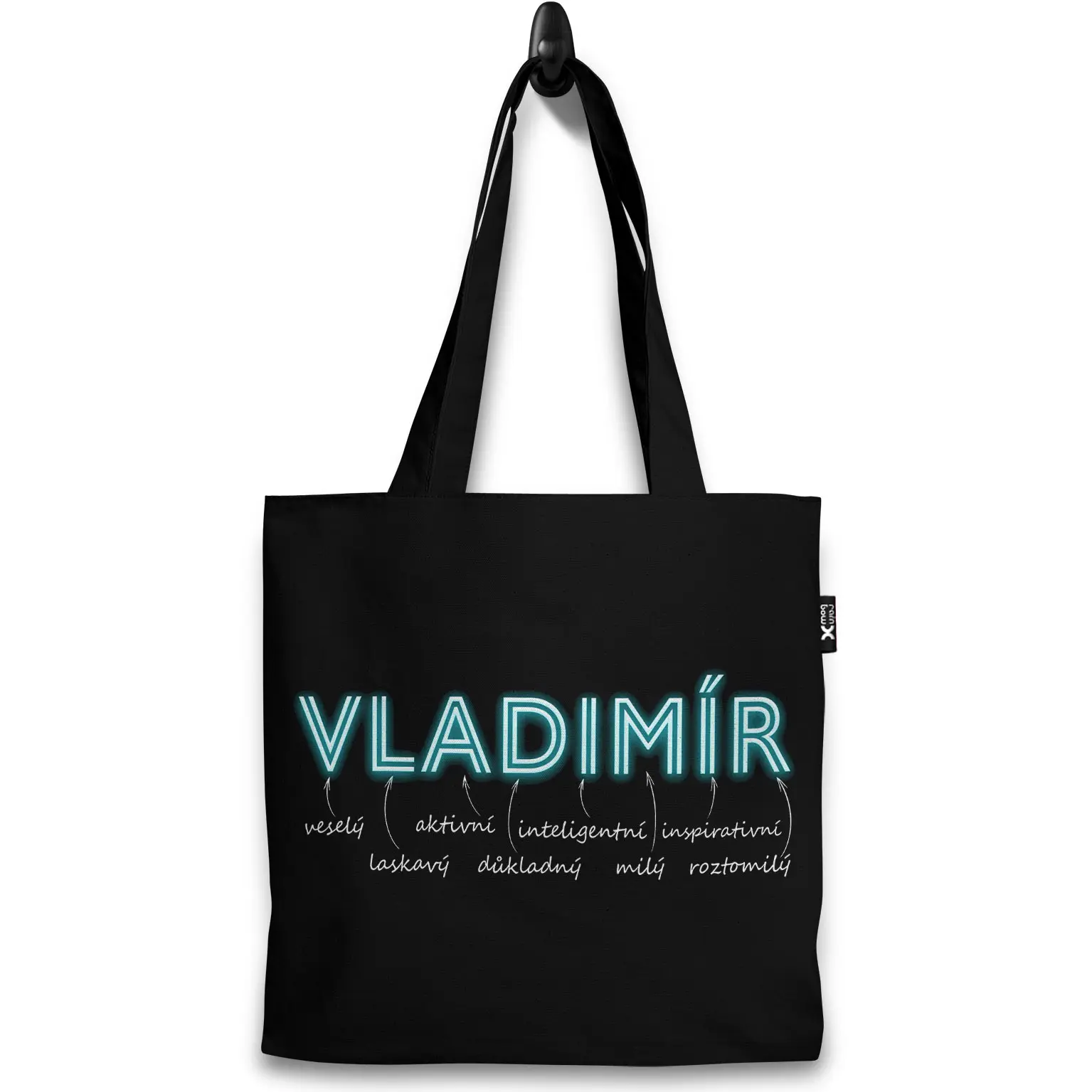 Taška Mužská jména – NEON (Výběr jména) (Jméno: Vladimír)