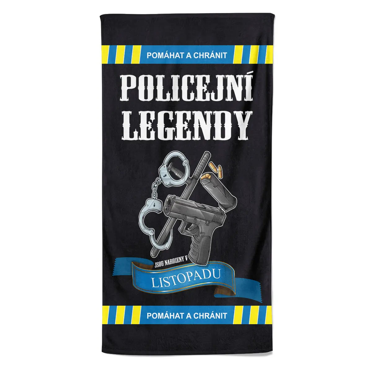 Osuška Policejní legendy (Měsíc: 11 - Listopad, Velikost osušky: 100x170cm)