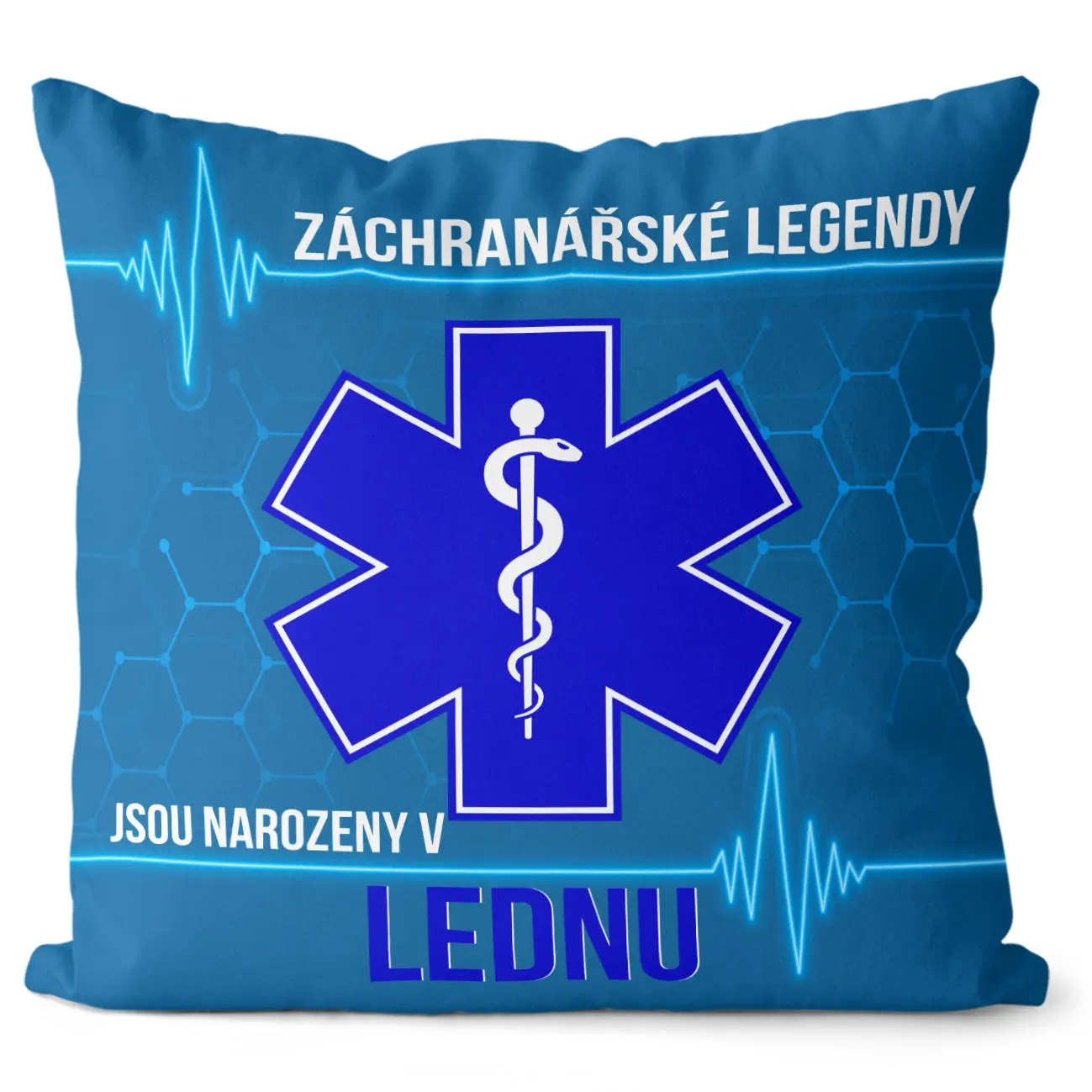 Polštář Záchranářské legendy – měsíce (Velikost: 55 x 55 cm, Měsíc: 01 - Leden)