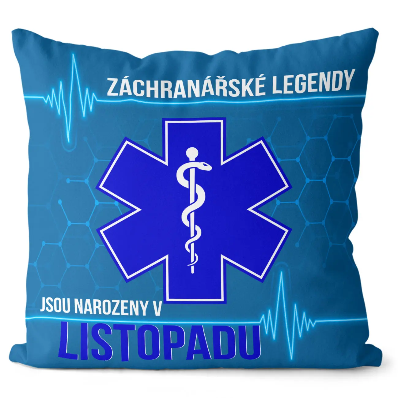 Polštář Záchranářské legendy – měsíce (Velikost: 55 x 55 cm, Měsíc: 11 – Listopad)