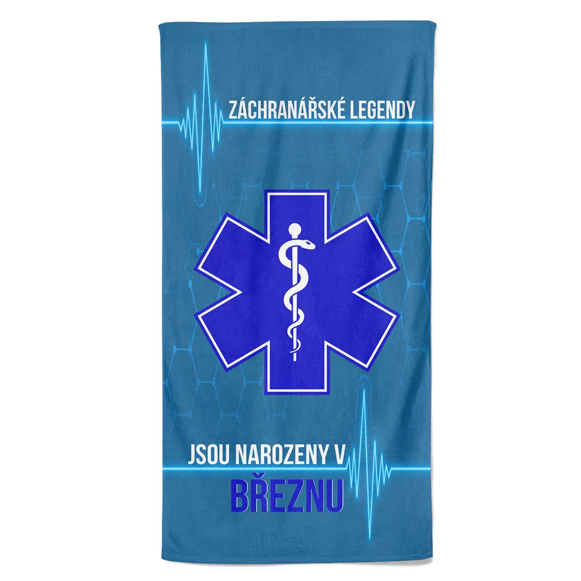 Osuška Záchranářské legendy (Měsíc: 03 - Březen, Velikost osušky: 100x170cm)