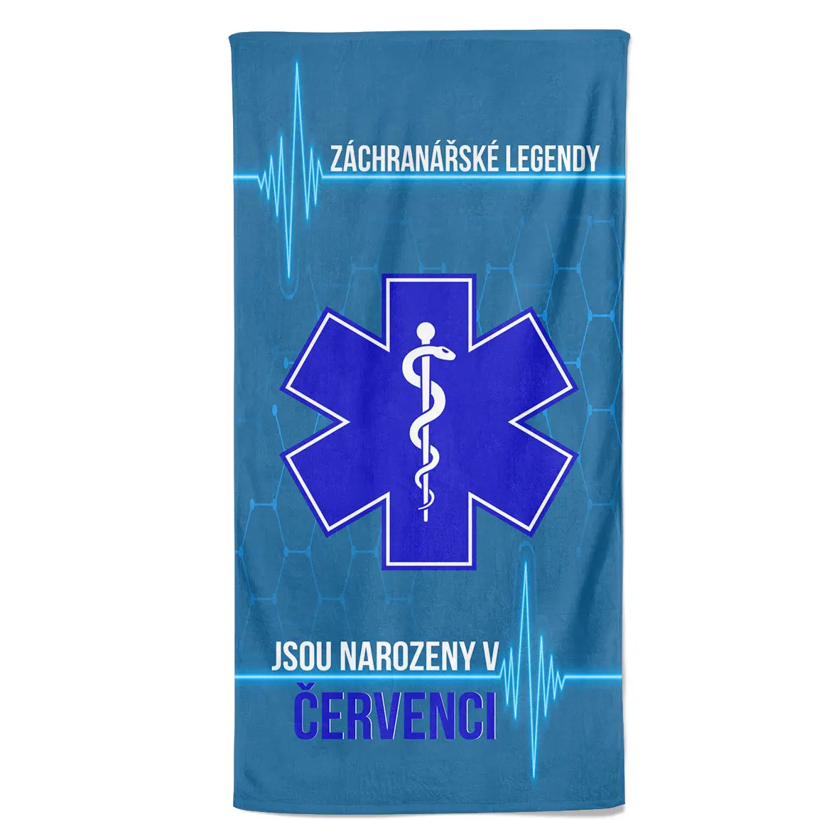Osuška Záchranářské legendy (Měsíc: 07 - Červenec, Velikost osušky: 100x170cm)