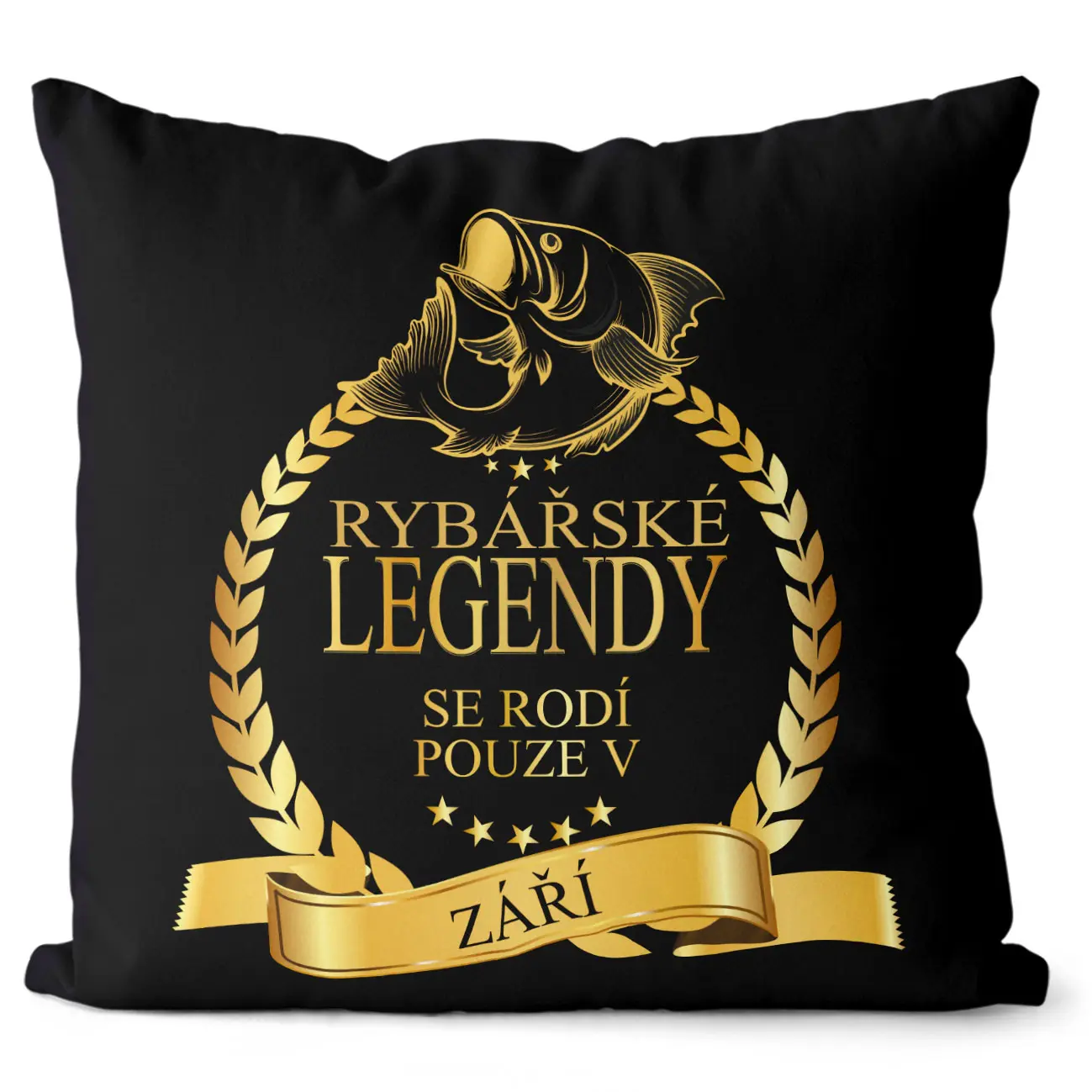Polštář Rybářské legendy – měsíce (Velikost: 40 x 40 cm, Měsíc: 09 – Září)