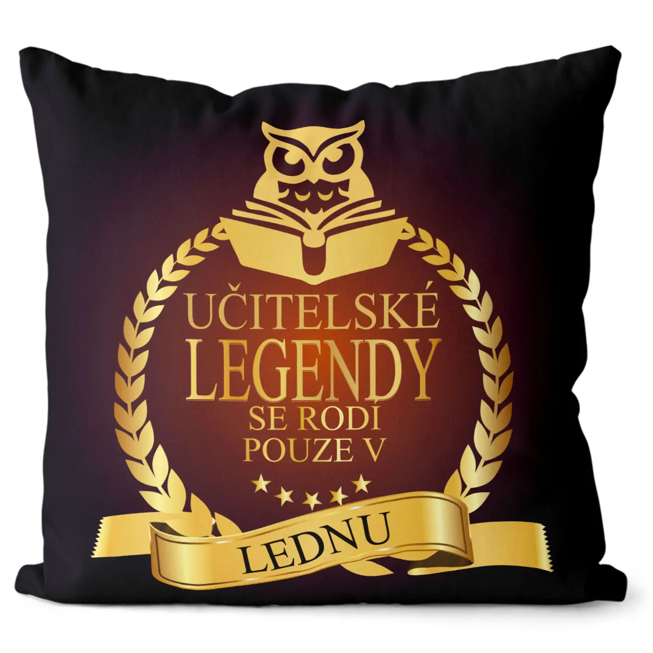 Polštář Učitelské legendy – měsíce (Velikost: 40 x 40 cm, Měsíc: 01 - Leden)