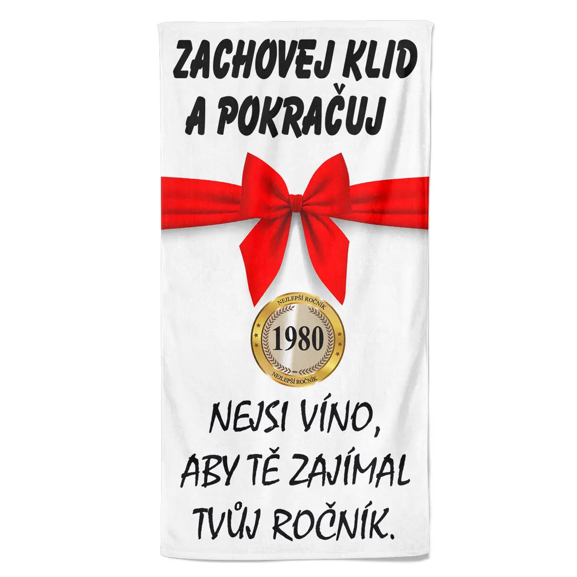 Osuška Zachovej klid (rok: 1980, Velikost osušky: 100x170cm)