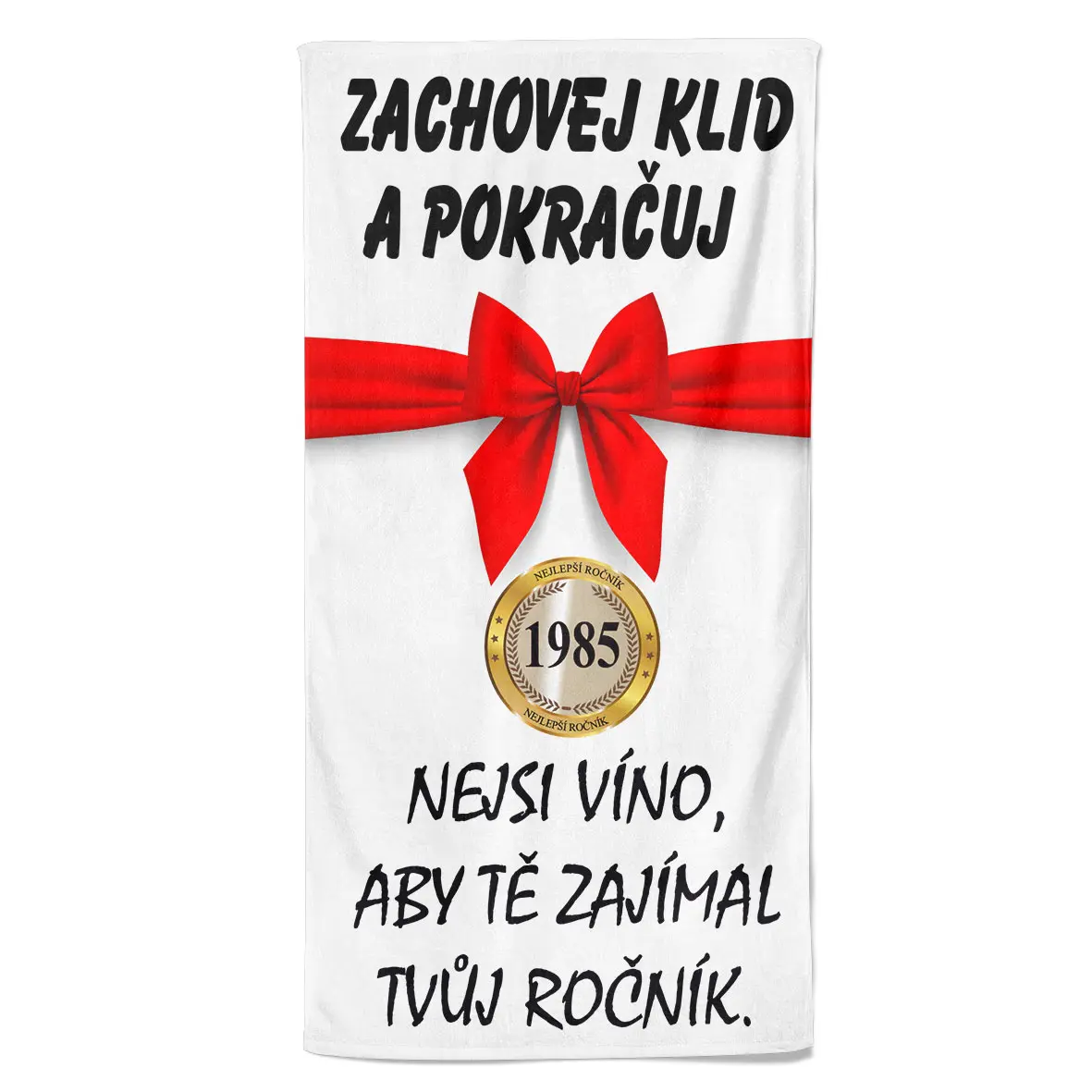 Osuška Zachovej klid (rok: 1985, Velikost osušky: 100x170cm)