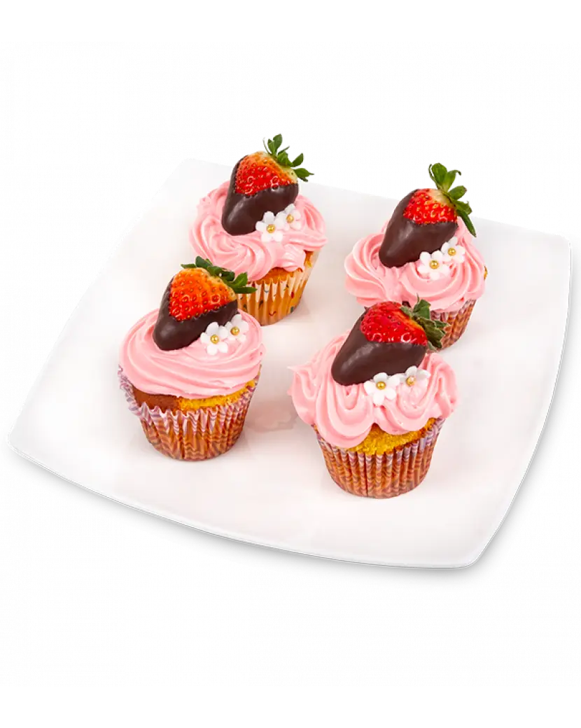 Cupcakes s jahodami Mini (XS)