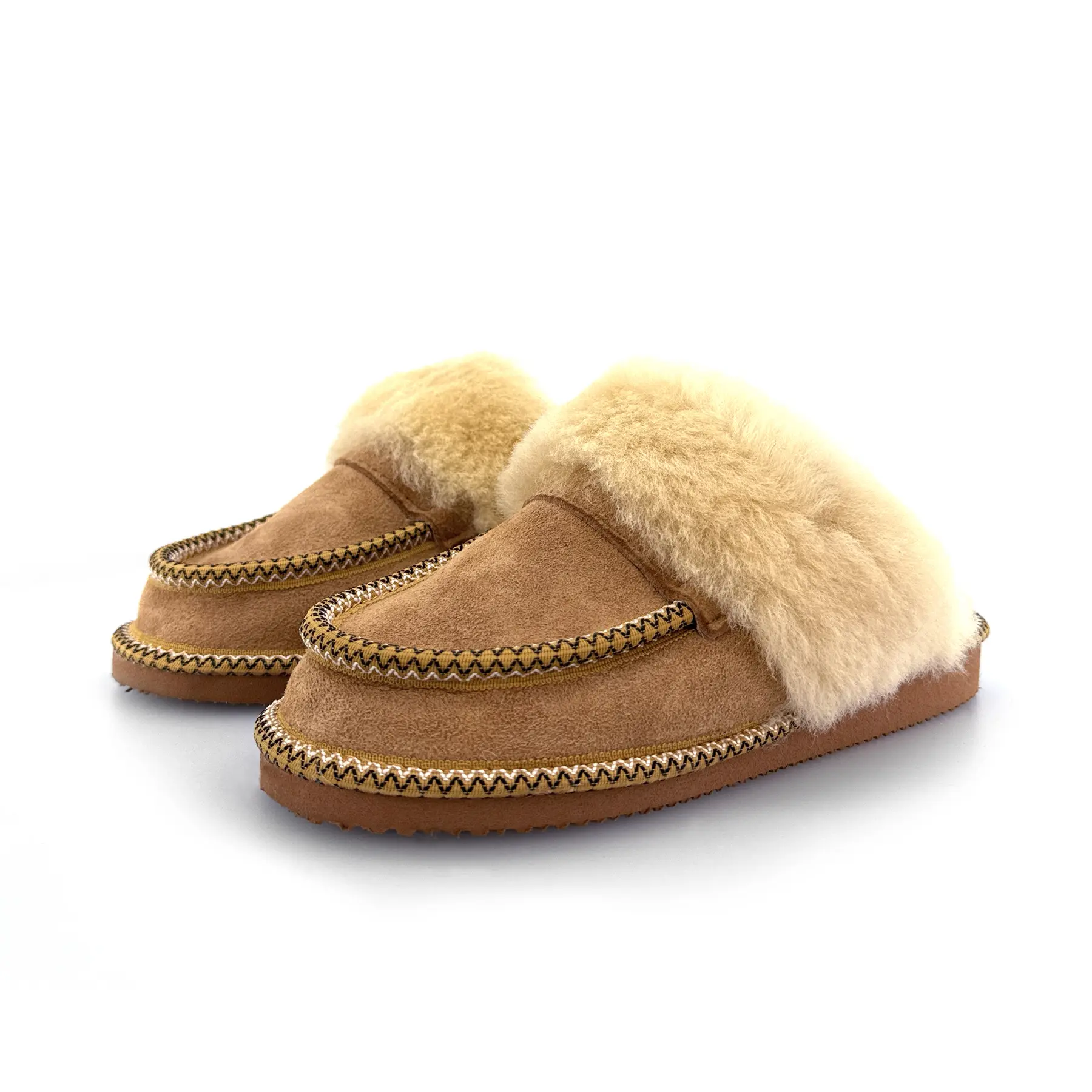 Unisex vlněné papuče ASTRID, hnědé