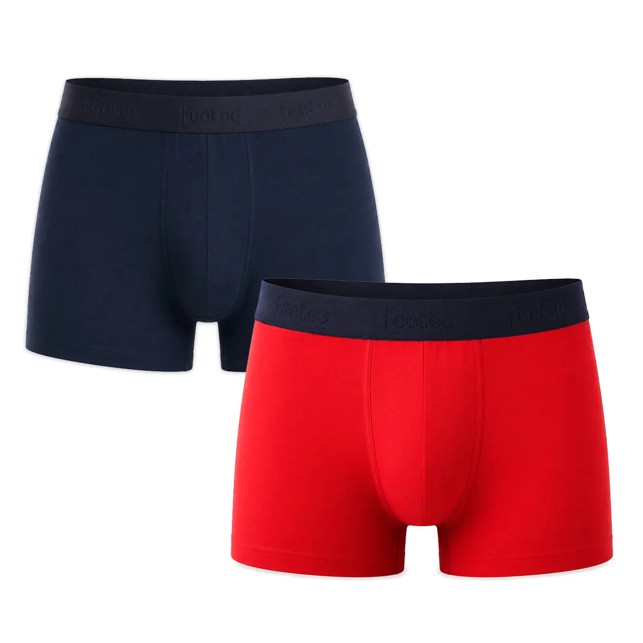 Pánské dlouhé boxerky Duopack červené+modré