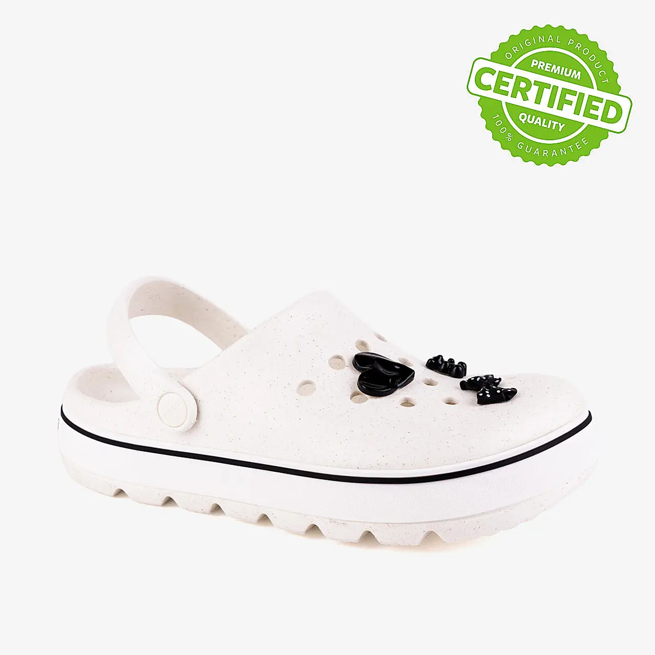Dámské clogsy COQUI NIKO Off white + Amulety