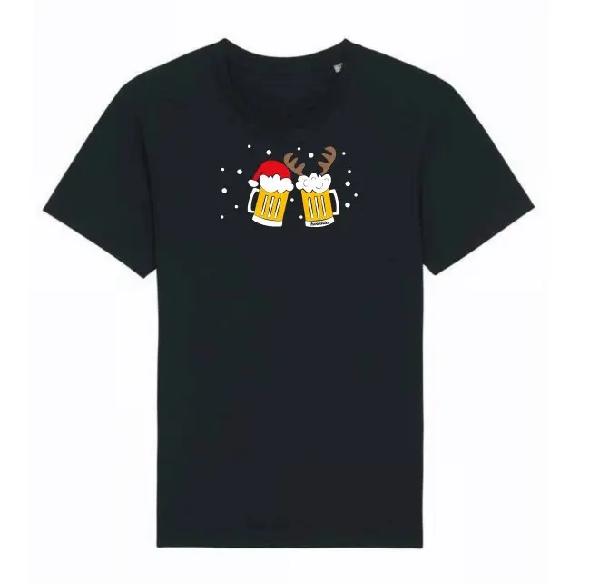 Tričko Vánoční pivo černé
