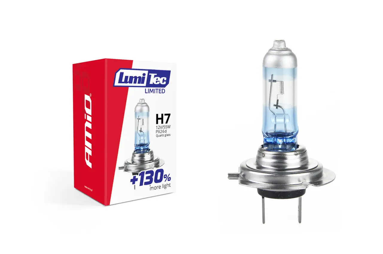 Halogenová Žárovka H7 12V 55W LumiTec LIMITED +130%