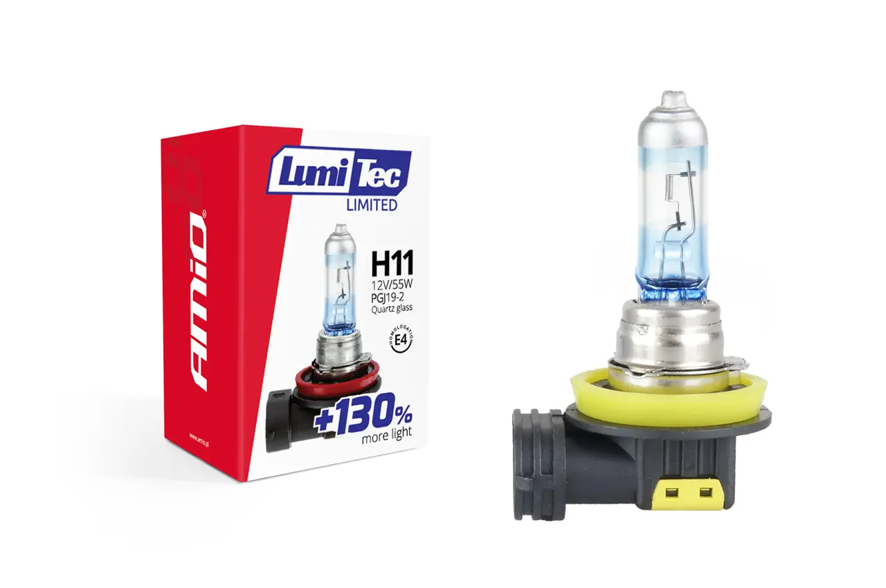 Halogenová Žárovka H11 12V 55W LumiTec LIMITED +130%