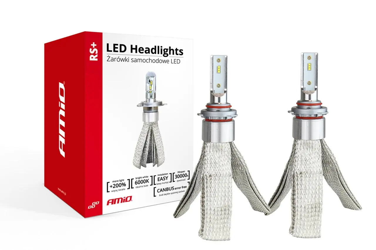LED žárovky pro hlavní osvětlení HB3 9005 50W řady RS+ Slim
