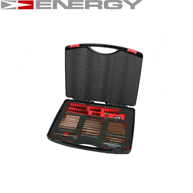 ENERGY Sada kalených bitů PREMIUM 62 prvků NE03003