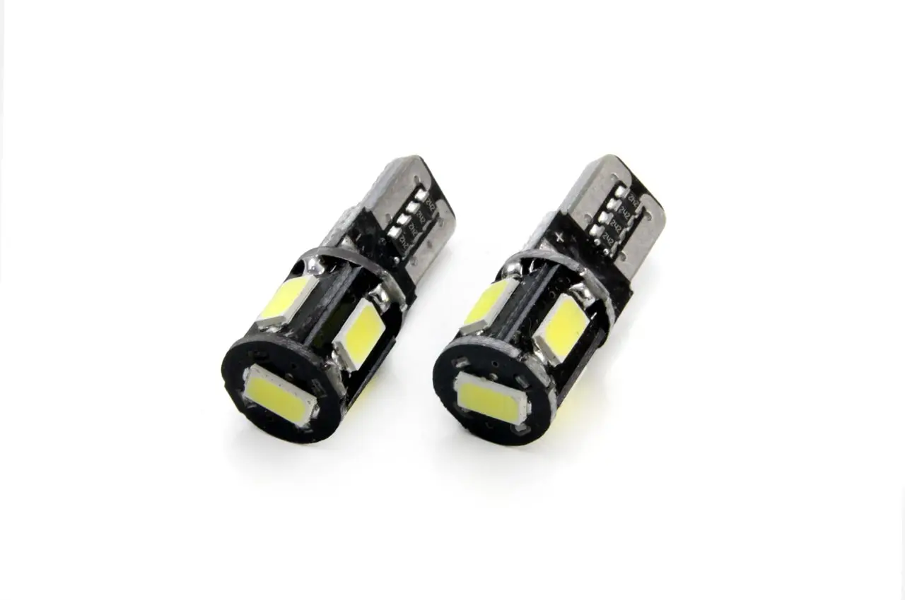 CANBUS 5SMD 5730 T10 (W5W) Bílé LED žárovky