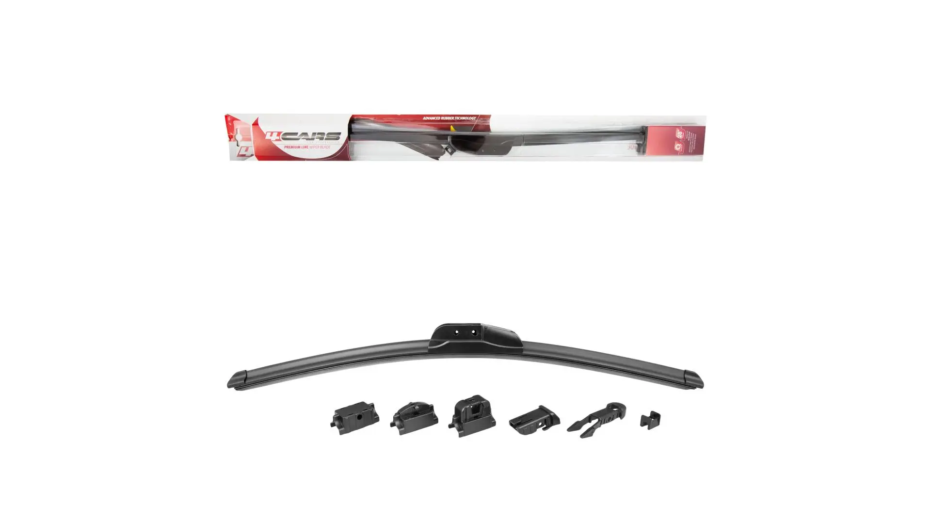 4CARS FLAT Multi Clip Wiper Blade 700 mm, 1 kus