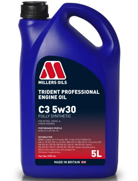 MILLERS OILS TRIDENT PROFESSIONAL C3 5W30 5 L