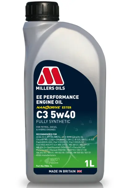 MILLERS OILS EE PERFORMANCE C3 5W40 1 L