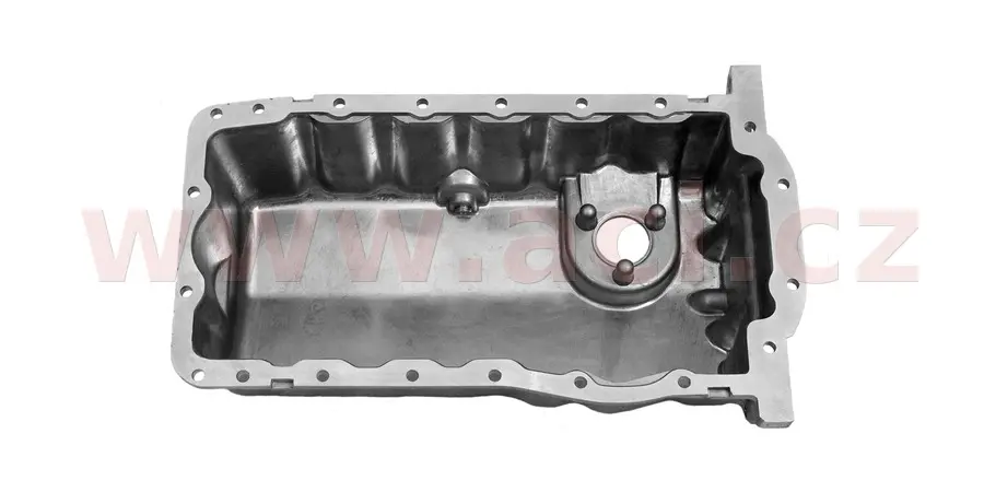 Olejová vana 1.6 74-75kW,2.0,1.9SDi,1.9TDi s otvorem pro snímač oleje (hliník) (ne 2.0 85kW) (ŠKODA, VW) včetně vypouštěcího šroubu