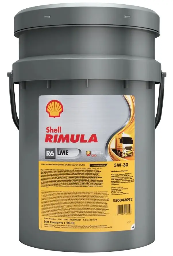 SHELL Olej Shell Rimula R6 LME 5W-30 20L 550043092