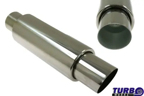 Nerezový koncový tlumič výfuku 76mm - TWTL055