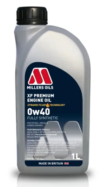 MILLERS OILS XF PREMIUM 0W40 1 L